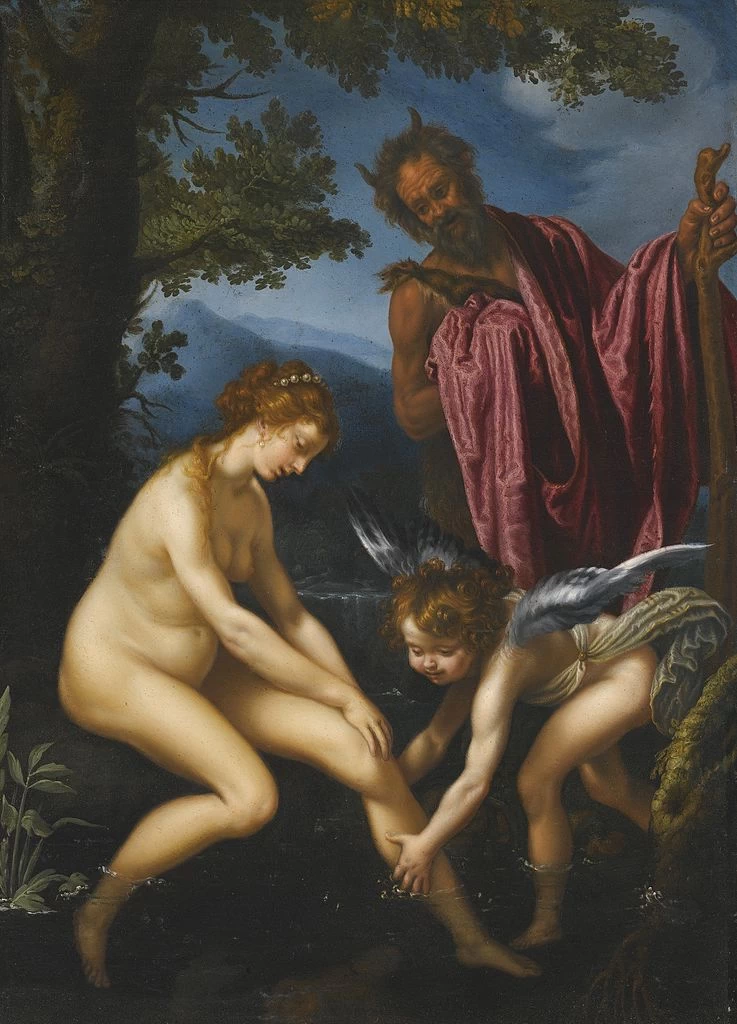 Venere, Cupido e Pan